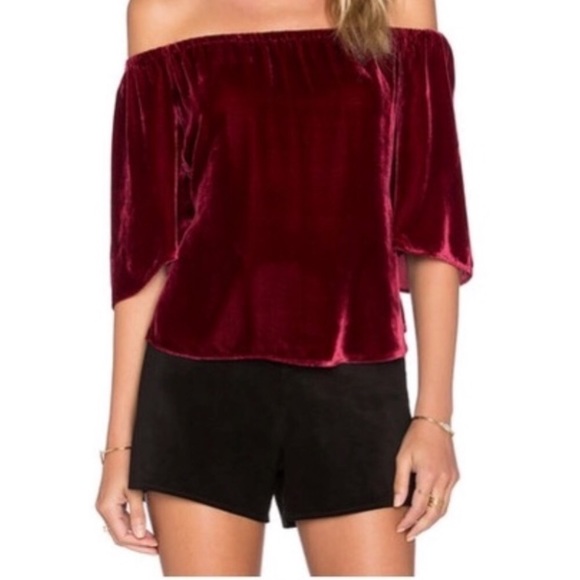 Tularosa Tops - Tularosa Off The Shoulder Velvet Top!